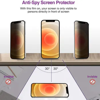 Anti Spion Hærdet Glas Til IPhone 12 Pro Max Antal Privacy Skærmbeskytter Til IPhone 12 12 Pro Beskyttelse Glas Skærm Protektor