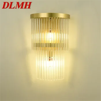 DLMH Krystal Væg Sconce LED-Lampe Moderne Luksus gyldne Lys Kreative Design Til Hjemmet Korridor Soveværelse