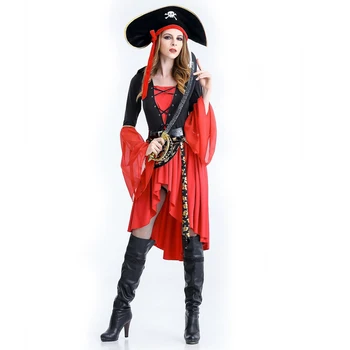 Pirat Kostumer Har Lyst Karneval Ydeevne Sexet Voksen, Halloween Kostume Kjole Med Høj Kvalitet Kaptajn Part Kvinder Cosplay