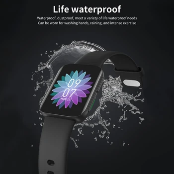 LIGE 1.69 tommer 2021 Smart Ur til Mænd med Fuld Touch Fitness Tracker Se Bluetooth-Opkald Vandtæt Smartwatch til Android, iOS Telefon
