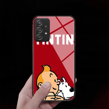 The Adventures of Tintin Hærdet Glas Telefonen Case Cover Til Samsung Galaxy A M 10 12 20E 21 31 40 50 51 52 70 71 72 S Fashion