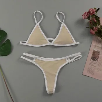 2021 Nye Sexet Bikini To-delt Badedragt Kvinder Badetøj Push Up Badedragt Dragt, Bodysuit Badning Sommer Strandtøj P4M7