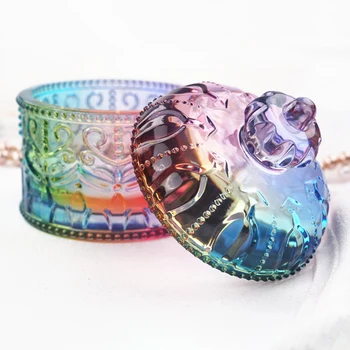 Runde Stribe Opbevaring Smykker Box Crystal DIY Epoxy Harpiks Skimmel Silikone opbevaringsboks Forme Smykker Gør Værktøjer Dekoration Skimmel