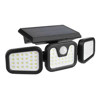 Drejelig Super Lyse Dobbelt-Hoved LED Solar Light COB Sensor IP67 Vandtæt Sol Lampe væglamper Udendørs Haven Dekoration