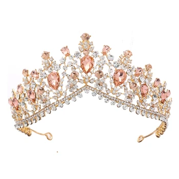 Kroner for Kvinder,Diademer og Kroner for Kvinder med Krystal - & Side Kamme, Prinsesse Fødselsdag Crown Pandebånd til Halloween