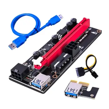 Ethereum PCI-E 1x Til 16x Powered USB 3.0-GPU Riser Extender Adapter-Kort VER009s Usb 3.0 Pci-E Riser Ver 009S Hurtig