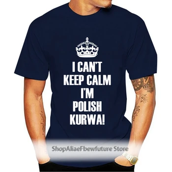 Jeg Kan ikke Holde sig Rolig, jeg er polsk Kurwa Polen T-Shirt, Top Lewandowski Tumblr Polska Cool Sommer t-Shirts