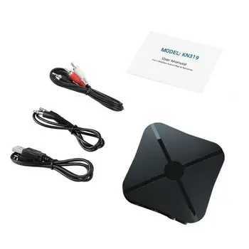 2 I 1 Trådløs Bluetooth-4.2 Audio Receiver Transmitter for TV 3,5 mm AUX Bluetooth-Adapter Til Hovedtelefoner Hjem MP3-TV