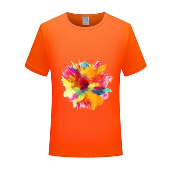 2021 Nye Mærke Mænd, Kvinder T-shirt Mode Top Ren Korte Ærmer Høj Kvalitet Summer Splash Sag