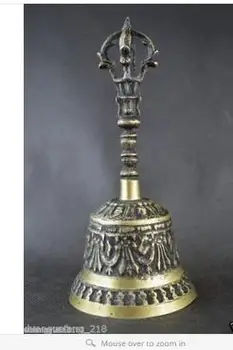 Indsamling af GAMLE kobber kinesiske Håndarbejde Tibetanske Udskæring Faraos billede og totem eksorcisme bell dekoration bronze factory outlets