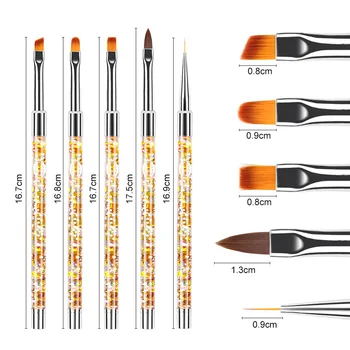 1 Stk Professionelle Negle Værktøj Pen Nylon Hår Malet Blomst Malet Tegning Liner Malet Linje Lysbehandling Pen Manicure Værktøjer