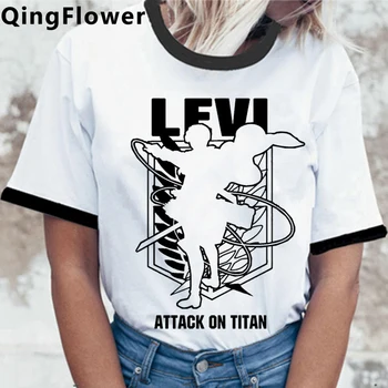 Angreb på Titan Shingeki Ingen Kyojin Titan Angreb tøj kvinder print harajuku par tøj tshirt vintage æstetiske