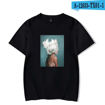 2021 Hip Hop Harajuku T-Shirt til Sommeren Streetwear Æstetik, kunst Print T-Shirt til Mænd og kvinder, Korte Ærmer Bomuld Casual Toppe