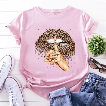 Kvinders Mode Sommer T-Shirt 2021 Hippie Kausale O-Hals Top Klædes Med Polyester Materiale Korte Ærmer Sjove, Sexede Bluse
