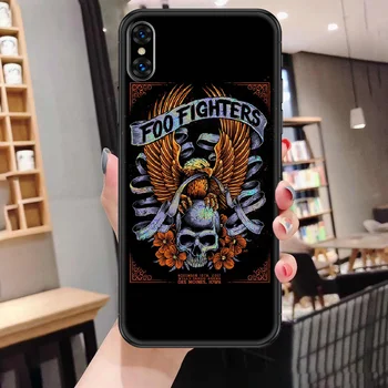 Foo Fighters 214N Telefonen Tilfælde Dække Skroget Til iphone 5 5s se 2 6 6s 7 8 12 mini plus X XS-XR-11 PRO MAX black tendens dække maleri