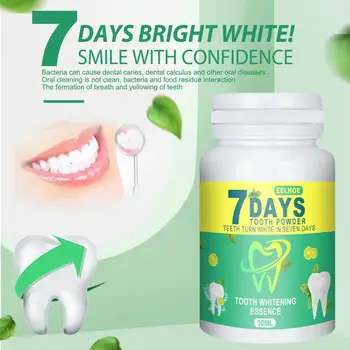 Tand pulver rengøring af tænder, mundhygiejne, for at fjerne ånde, huller i pletter, røg frisk ånde