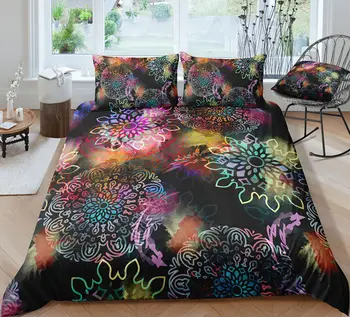 Mandala Flower Comforter Bedding Set Fantasy Bohemia 3D Print Luxury Queen King Single Duvet Cover Set Home Textile Decor Modern
