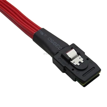 Rød 0,5 M Mini-SAS-36P 8087 SFF-8087 til 4 SATA-Splitter Kabel Frem Breakout Adapter til PC-Server Tilbehør