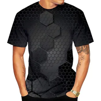 Sommeren Populære 3D Geometrisk Modellering T-Shirt Kreative Karakter Mænd T-shirt Afslappet Sports-Shirt Sjove T-shirt sjove t-shirts
