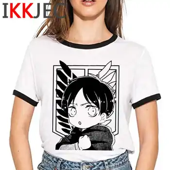Angreb på Titan Shingeki Ingen Kyojin t-shirt kvindelige streetwear par tøj æstetisk plus size sommer top kawaii