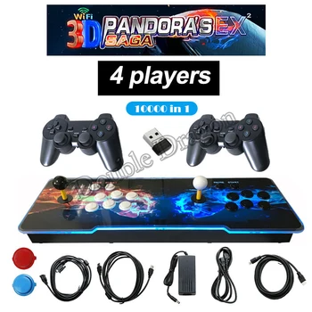 Pandora Saga EX 10000 i 1 WiFi 3D Arkade Konsol PS2/PS3 Nul Forsinkelse Joysticket 8 Knapper PCB Controller Retro arcade Spil