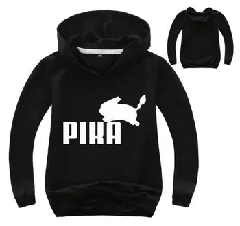 New Kids Animationsfilm Pika Logo Print Drenge Hættetrøjer 2-15Y Mode Dejlige Egern Hoodie Piger Sweatshirts Baby Piger Jumpere Top