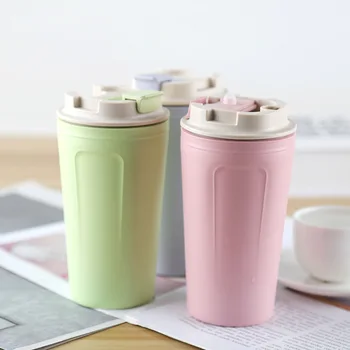 420ml Høj Kvalitet Bambus Fiber kaffebæger lækagesikre Rejse Kop Med Låg BPA-Fri