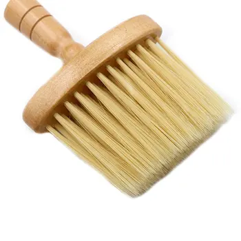 Træ Håndtag Hair Brush Frisør-Rensebørste Hjem Og Salon Professional Blød Børste Hoved Af Hår Styling Værktøj Duster Børster Feje