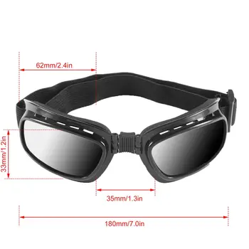 Folde Vintage Motorcykel Briller Vindtæt Støvtæt Ski Goggles Off Road Racing Eyewear Briller Justerbar Elastik Hot