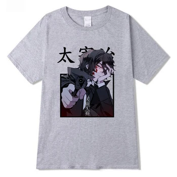 Bungo Herreløse Hunde Print Mand/Dame T-Shirt Grafiske Tees Sommer Toppe Harajuku Tøj Shirt