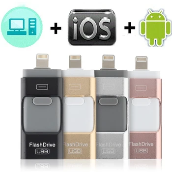 USB-Flash-Drev Til iPhone X/8/7/7 Plus/6/6s/5/SE/ipad OTG Pen-Drev, HD Memory Stick 8GB, 16GB, 32GB, 64GB 128GB usb 3.0-Pendrive