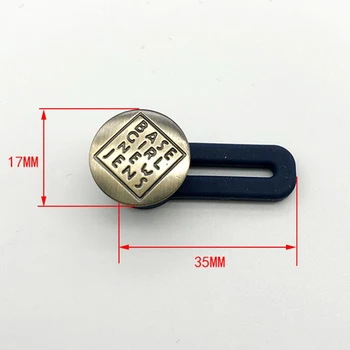 4stk knappen for justering Afmontering Optrækkelige Metal Bukser med Linning Expander Spænder Bukser med Linning Expander