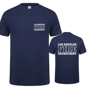 Los Angeles Fire Department T-Shirt Mans Cool Mode Korte Ærmer Mænd t-shirts QR-017