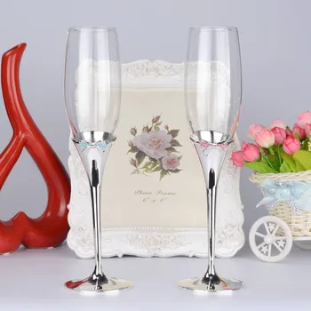 2STK Personlig Bryllup Fordel For Par Brud,Glas Champagne Ristningen Fløjter Sæt,Engagement Brude Fest Dekoration