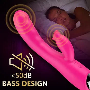 Klitoris og G-Spot Dildo Vibrator med 10 Kraftfulde Tilstande for en USB-Opladning er Klitoris Stimulator Skeden Massage Sex Legetøj Produkt Til Kvinder