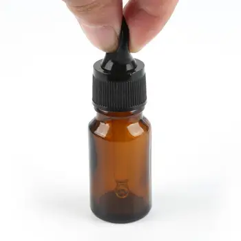 10ml Genpåfyldelig Flaske Amber Glas Reagens Væske Pipette Flaske Pipette Drop Aromaterapi Olie Æteriske Olie Rejse Pot Værktøj