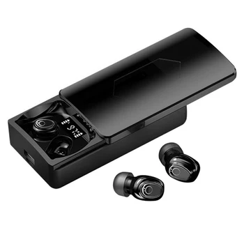 TWS Trådløse Bluetooth-Hovedtelefoner 5.0 Øretelefoner Sport In-Ear Stereo Hovedtelefoner Vandtæt Headsets 10000MAh Opladning Box