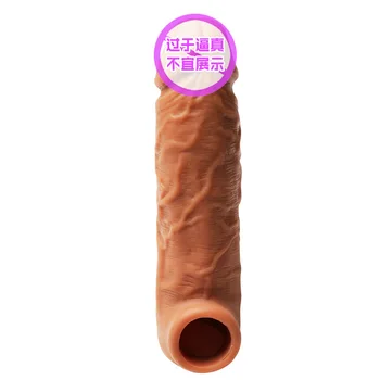 Peins Cock Rings-Lås Genanvendelige Kondomer for Mandlige Penis Udvidelsen Intime Varer, Tyk Penis Hylster Cock Ring til Penis Extender