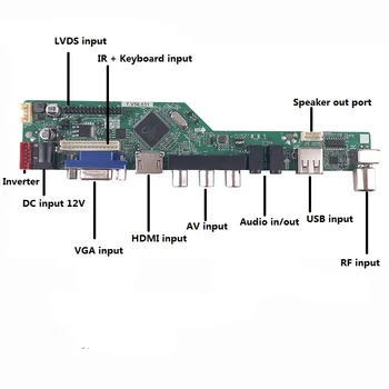 For B150XG02 V2 Digital Signal Ny VGA AV TV Controller Driver Board 1 lamper 15