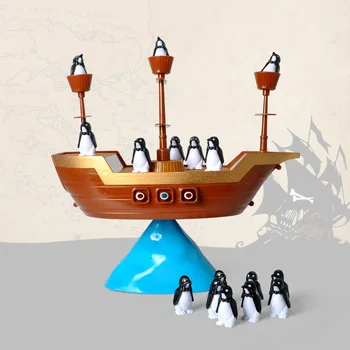 Pirat Skib Balance Spil Lille Pingvin Puslespil Brætspil Forældre-Barn Interaktive Toy Familie Part Spil