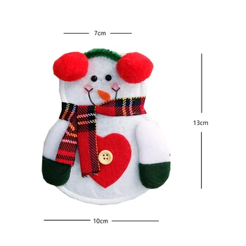 Ik Taske Service Lommer Gafler Dække Snemand Santa Claus Deer Christmas Party Dekoration til Børn HUG-Tilbud