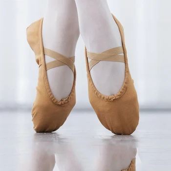 Ballerinasko Til Pigerne Classic Split-Eneste Lærred Dans Gymnastik Baby Yoga Sko Kids Dance sko til Kvinder Ballerina23-44