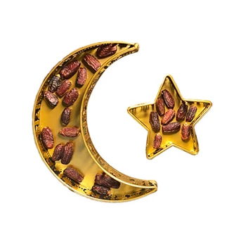 2021 Eid Mubarak Månen, Der Serverer Skuffe Service Dessert Opbevaring Af Fødevarer Container Ramadanen Muslimske Islamiske Parti Levering