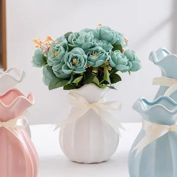 En enkel, moderne keramik vase kreative Nordiske blomst arrangement blomst enheden kan lagre vand flower shop materialer hjem