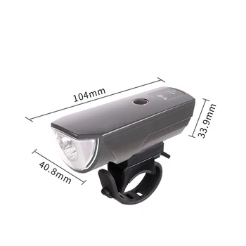 Cykel Lys T6 LED 2000mAh USB-Genopladelige MTB Foran Lampen Vandtæt Sikkerhed Lommelygte MTB Cykel Tilbehør Auto lys følsomme