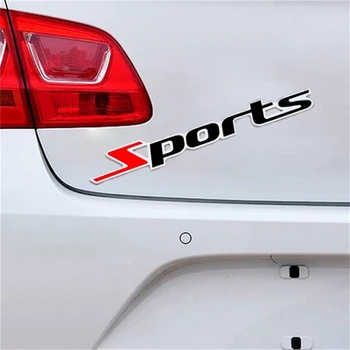 Sport Version Af Metal Bil Mærkning Sport Ord Bogstav 3D Krom Metal Bil Mærkat Logo Badge Auto Decal