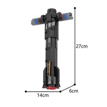 MOC Stjernede Space Film Robot Fæstet Model Bekæmpe Våben byggesten Mursten DIY Legetøj Til Børn Drenge Gave 441pcs