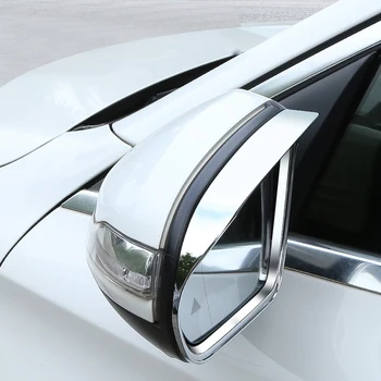 Chrome Bil Side bakspejl Regn Øjenbryn Trim til Mercedes Benz B C E S GLB GLC Klasse W205 W213
