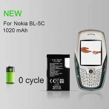 PINZHENG BL-5C Mobiltelefon Batteri Til Nokia BL-5C-BL-5C BL5C 1110 1112 6600 N70 N71 N90 Udskiftning Batería BL-5C-Batterier