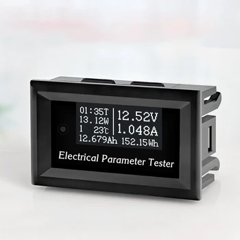 DC Voltmeter Amperemeter Panel,OLED-Display Digital Multimeter DC 0-33V 3A Overvåge Meter Måle 12V 24V Batteri Tester